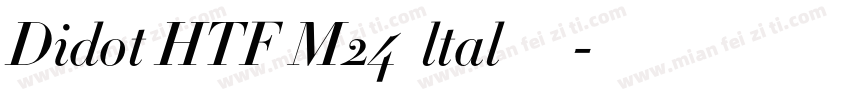 Didot HTF M24  ltal 中等字体转换